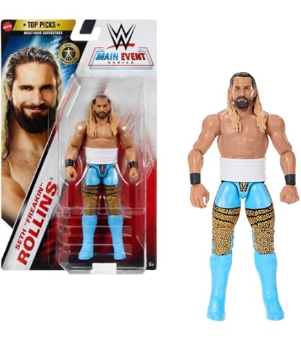 Amazon.com: Mattel WWE Seth Rollins Basic Action Figure, 10 Points